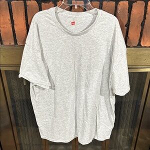 Hanes Light Gray Short Sleeve Tee